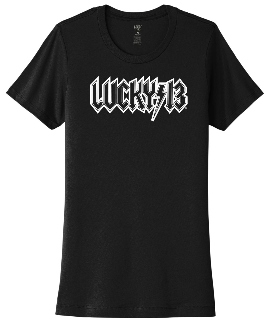 Womens Lucky 13 | The High Voltage Women'S Crew Neck Tee **New**