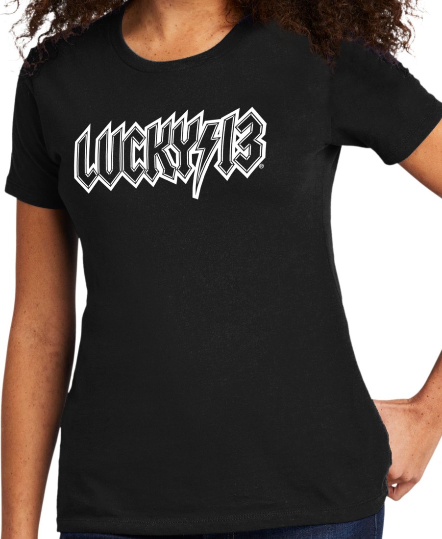 Womens Lucky 13 | The High Voltage Women'S Crew Neck Tee **New**