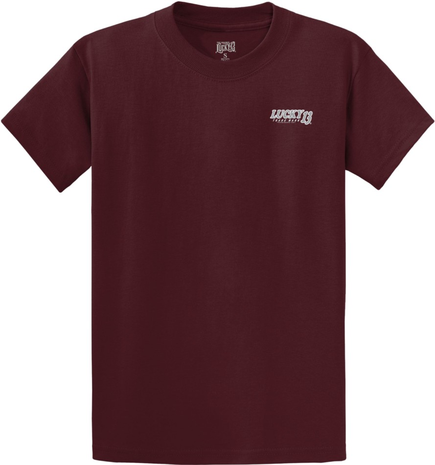 Mens Lucky 13 | Bad Mofo Classic Fit Tee - Athletic Maroon