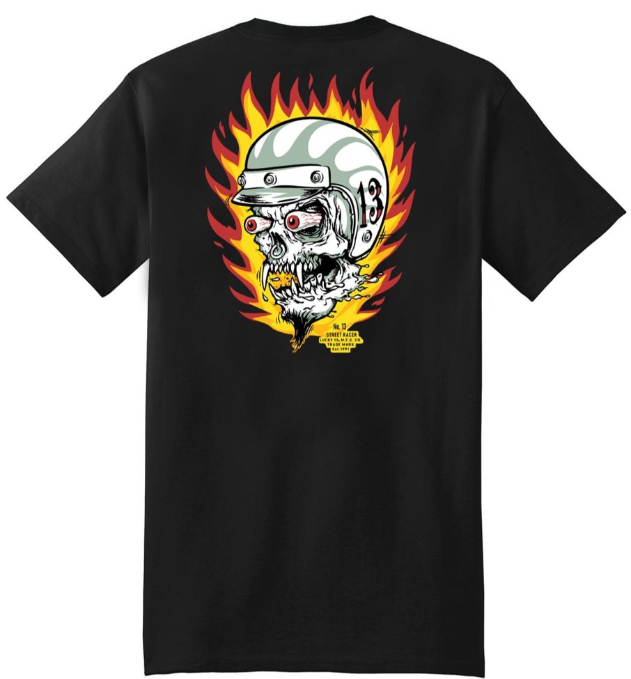 Mens Lucky 13 | The Flame Racer Classic Fit Tee