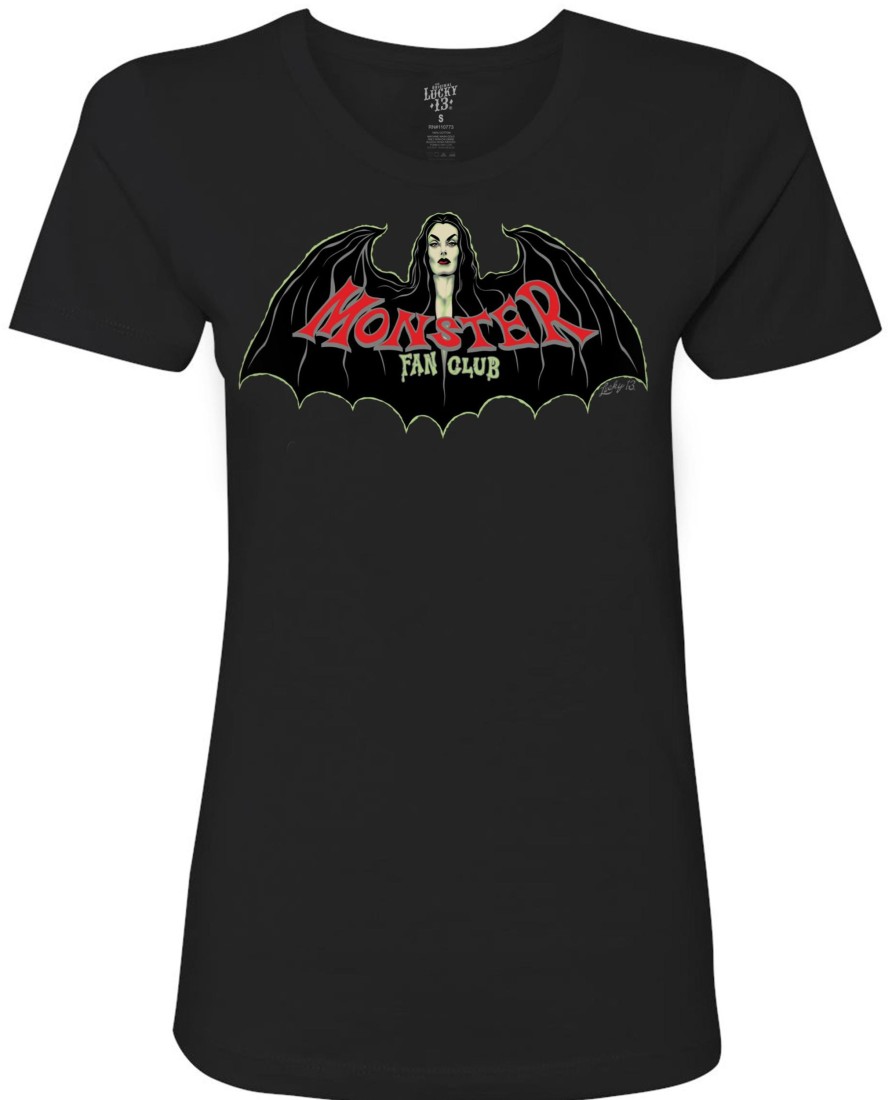 Womens Lucky 13 | The Bat Vamp Women'S Crew Neck Tee