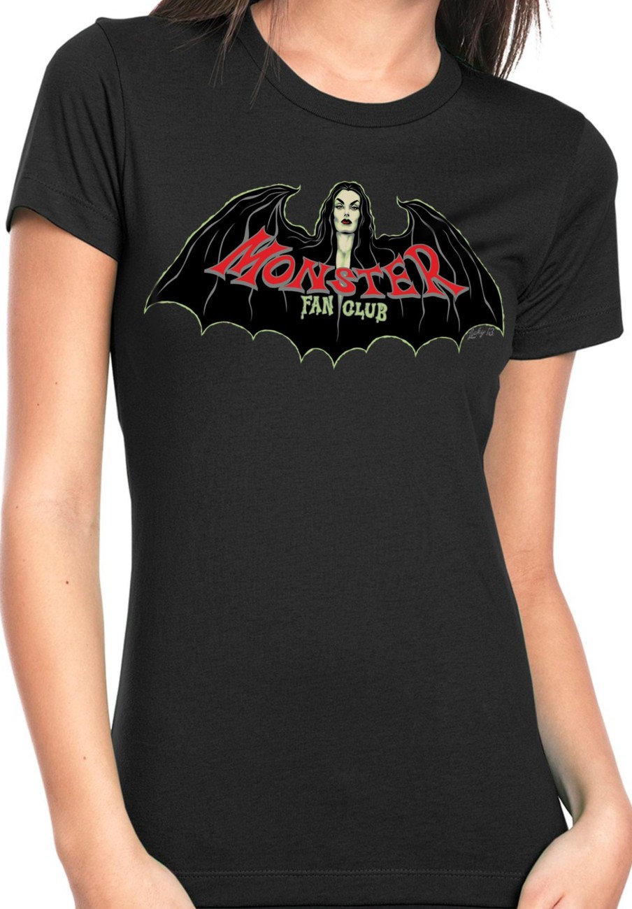 Womens Lucky 13 | The Bat Vamp Women'S Crew Neck Tee