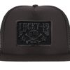 Accessories Lucky 13 | The Skull Stars Flat Bill Trucker Cap