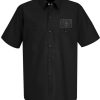 Mens Lucky 13 | The Skull Stars Shop Shirt With Embroidered Patch- Black