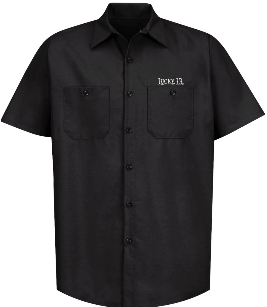 Mens Lucky 13 | The Dead Skull Work Shirt