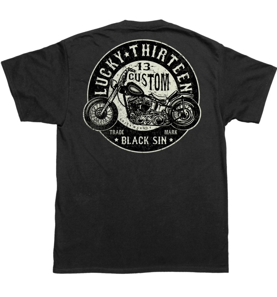 Mens Lucky 13 | The Black Sin Classic Fit Tee