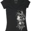 Womens Lucky 13 | The Pluma Deep V-Neck Tee