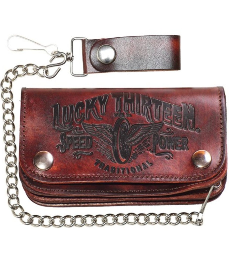 Accessories Lucky 13 | The Traditional Speed Embossed Leather Wallet