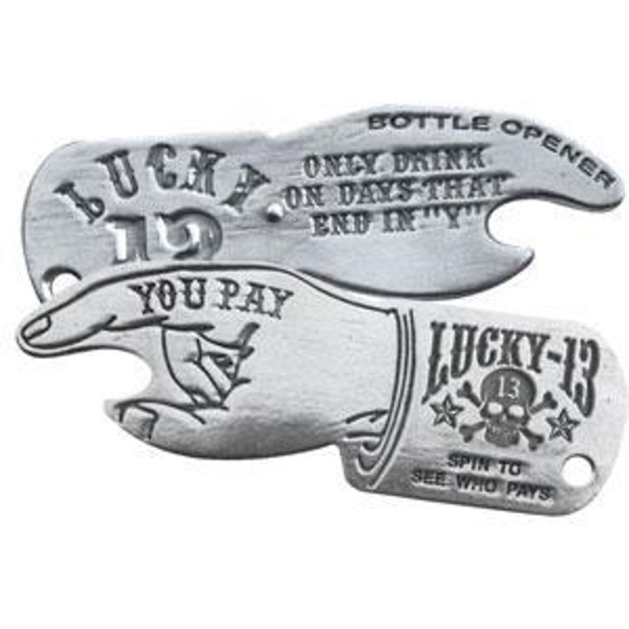 Accessories Lucky 13 | The Skull Stars Spinner Bottle Opener Keychain