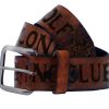 Accessories Lucky 13 | The No Club Belt - Antiqued Brown