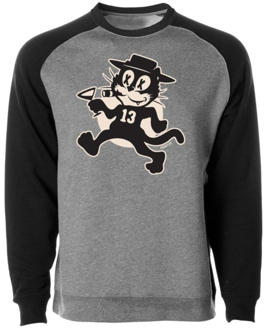 Mens Lucky 13 | The Tomcat Raglan Sweatshirt