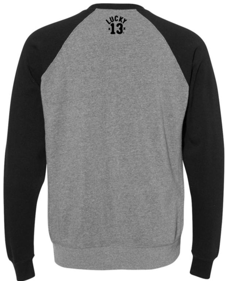 Mens Lucky 13 | The Tomcat Raglan Sweatshirt