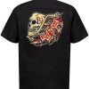 Mens Lucky 13 | The Pipe Skull Work Shirt **New**