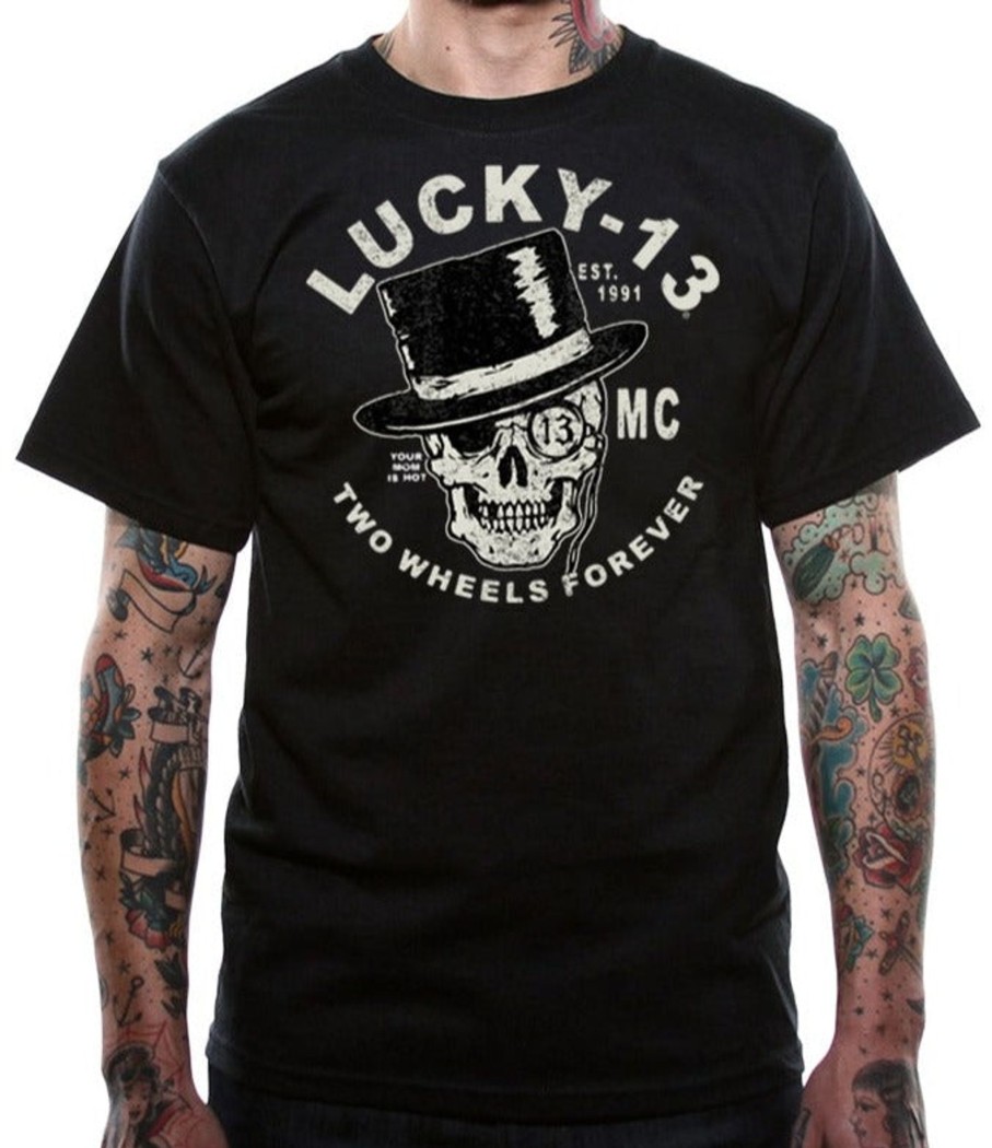 Mens Lucky 13 | 2 Wheel Hatter Classic Tee