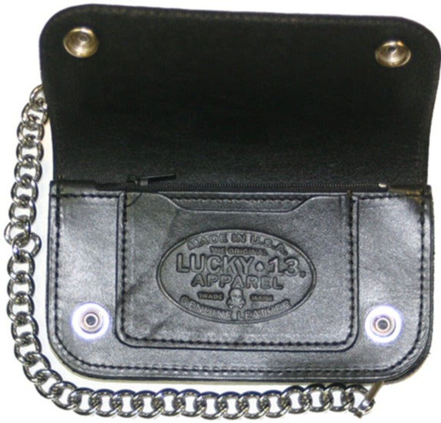 Accessories Lucky 13 | The Lady Luck Embossed Wallet - Black