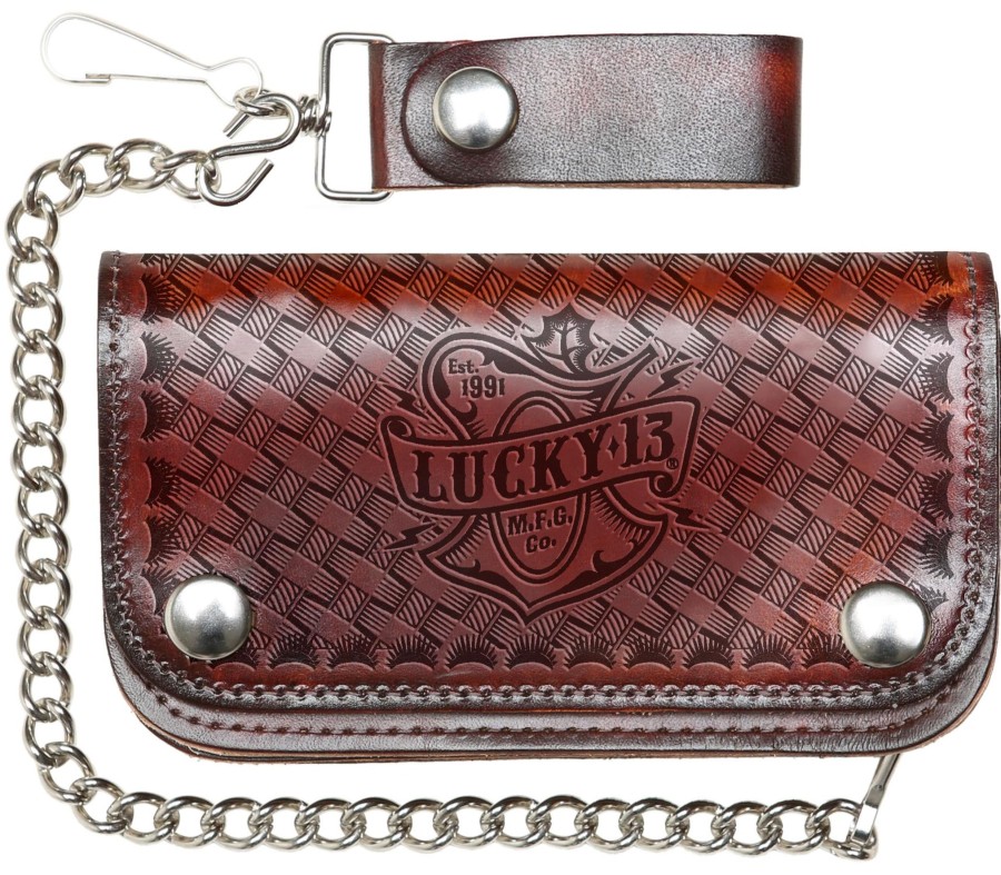 Accessories Lucky 13 | The Old Time Embossed Wallet - Antiqued