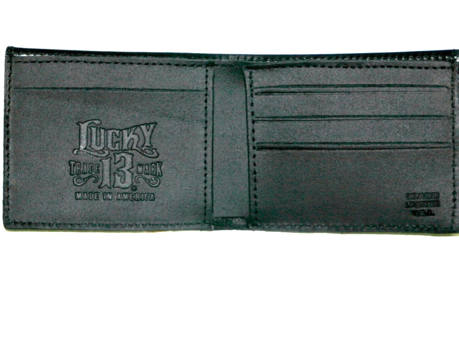 Accessories Lucky 13 | The Skull Stars Embossed Billfold Wallet