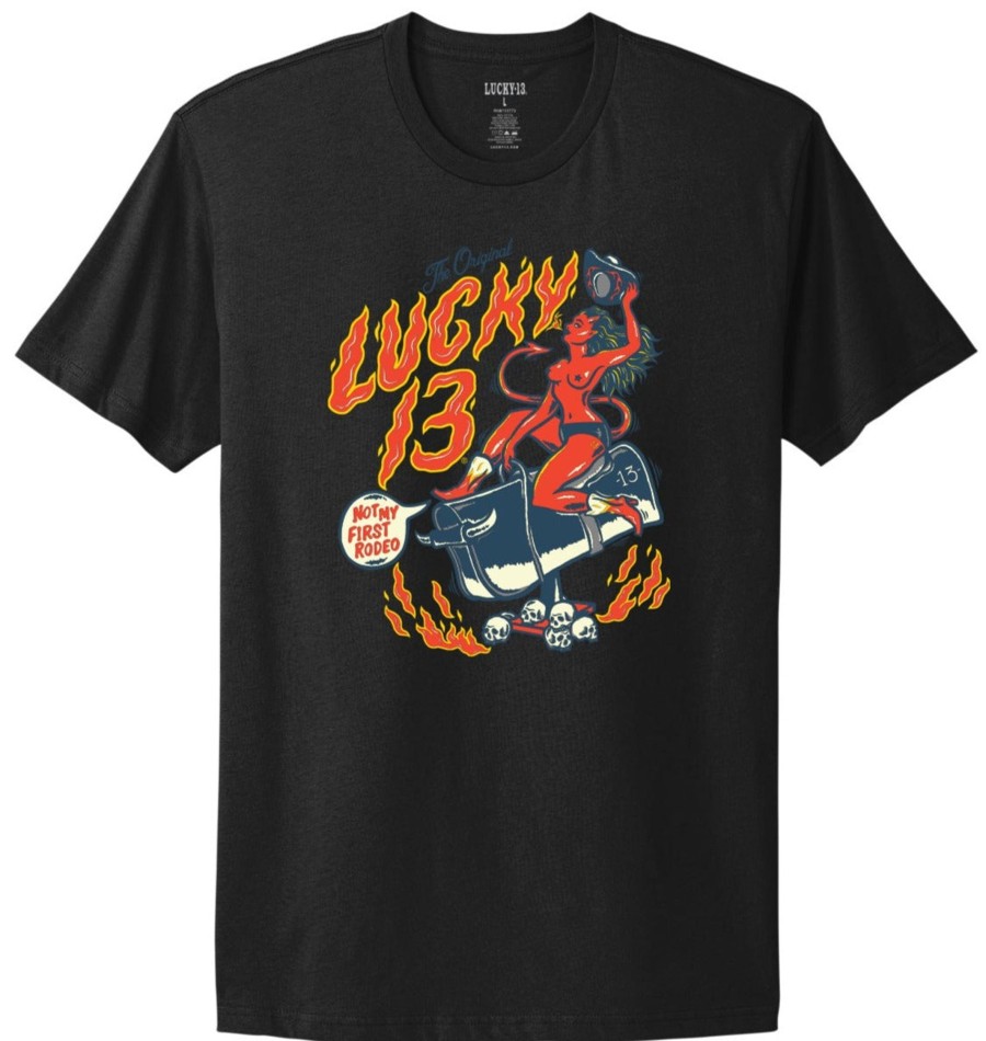 Mens Lucky 13 | Devil Girl All New Comfort Tee *New Style*