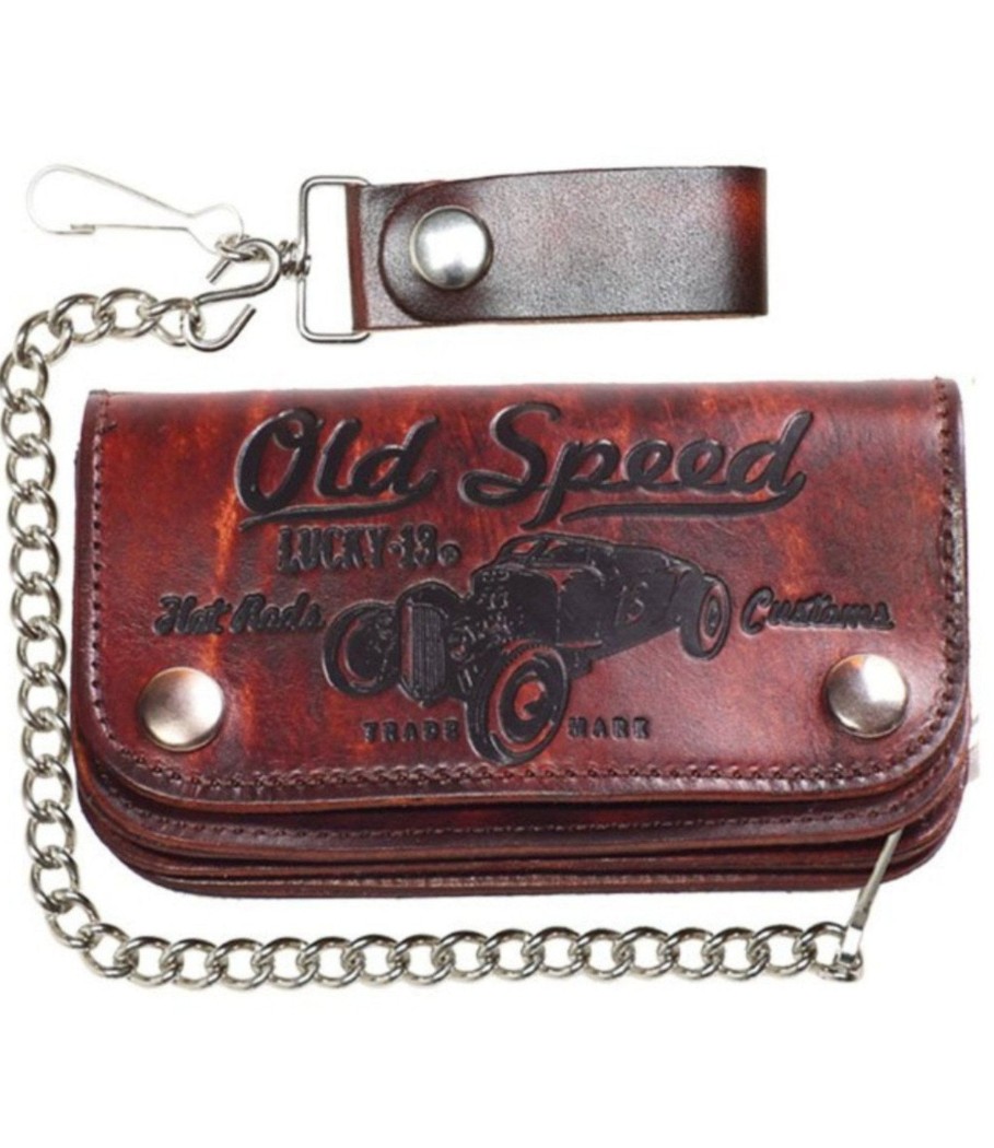 Accessories Lucky 13 | The Old Speed Embossed Leather Wallet