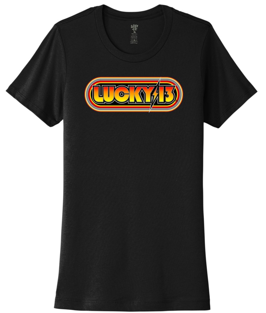 Womens Lucky 13 | The Classic 70'S Women'S Crew Neck Tee **New**