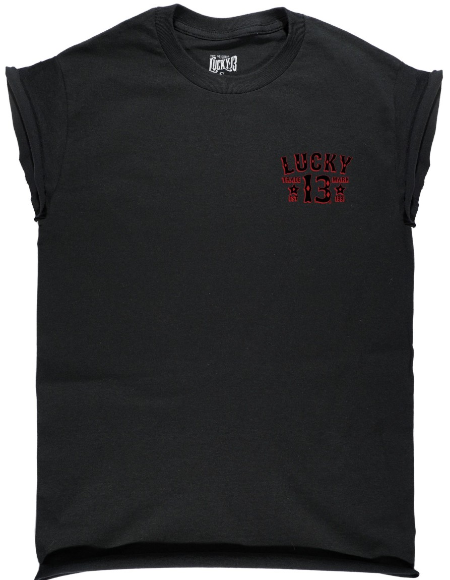 Womens Lucky 13 | The Lady Luck Custom Capped Sleeve Women'S Tee