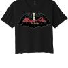 Womens Lucky 13 | Bat Vamp Women'S Crop Top Tee