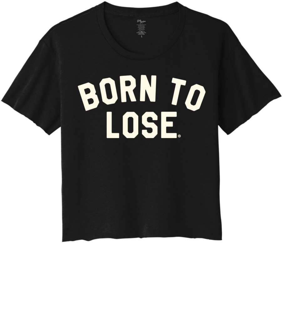 Womens Lucky 13 | Born To Lose Women'S Crop Top Tee