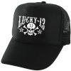 Accessories Lucky 13 | The Skull Stars Traditional Trucker Cap - Black