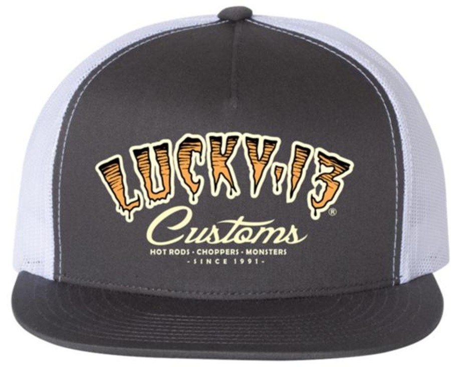 Accessories Lucky 13 | The Tiger Custom Cap - Charcoal/White