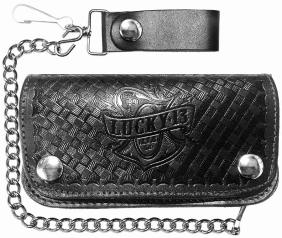 Accessories Lucky 13 | The Old Time Embossed Wallet - Black