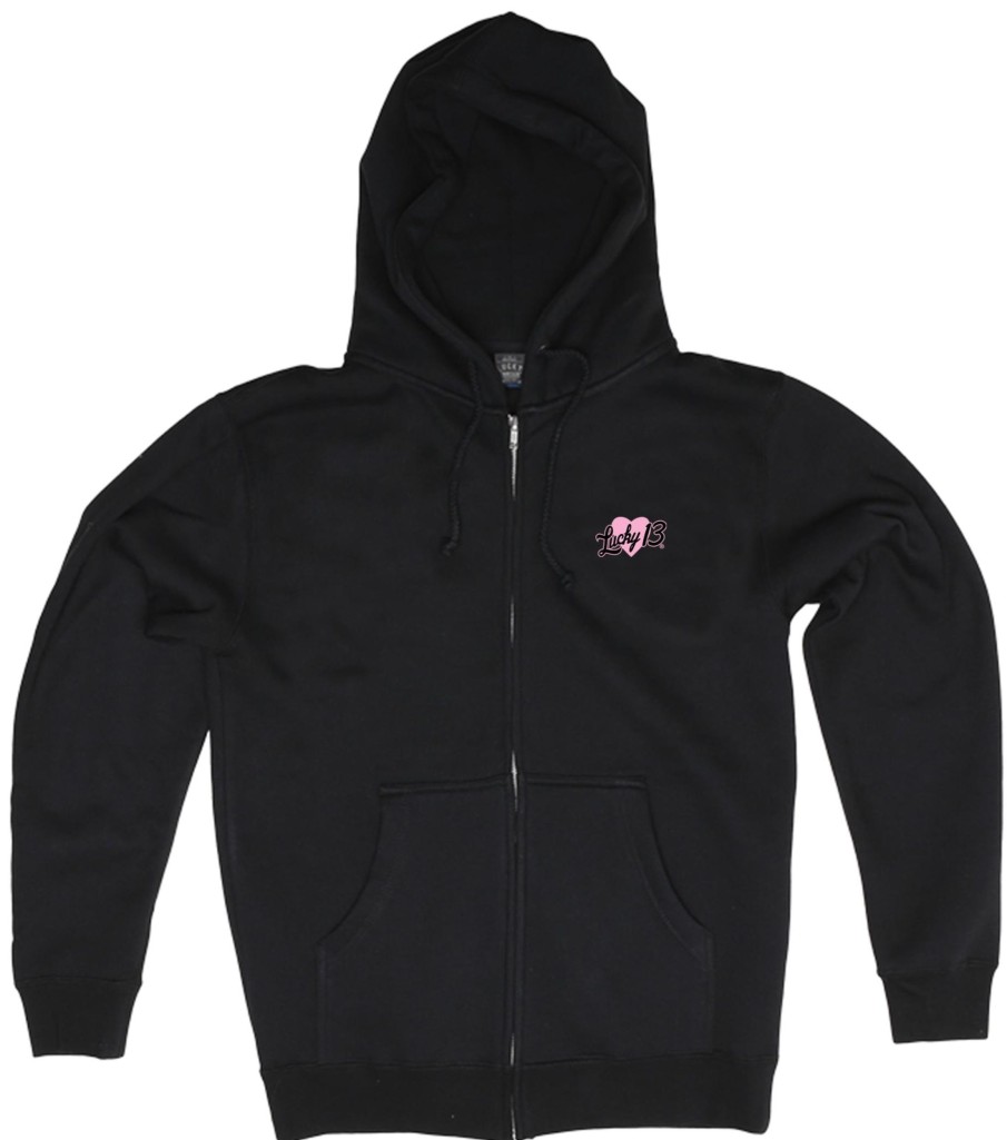 Womens Lucky 13 | The Later Bitches Full Zip Lightweight Hoodie **New**