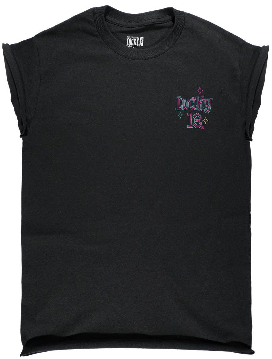 Womens Lucky 13 | The Voodoo Mirage Custom Capped Sleeve Women'S Tee