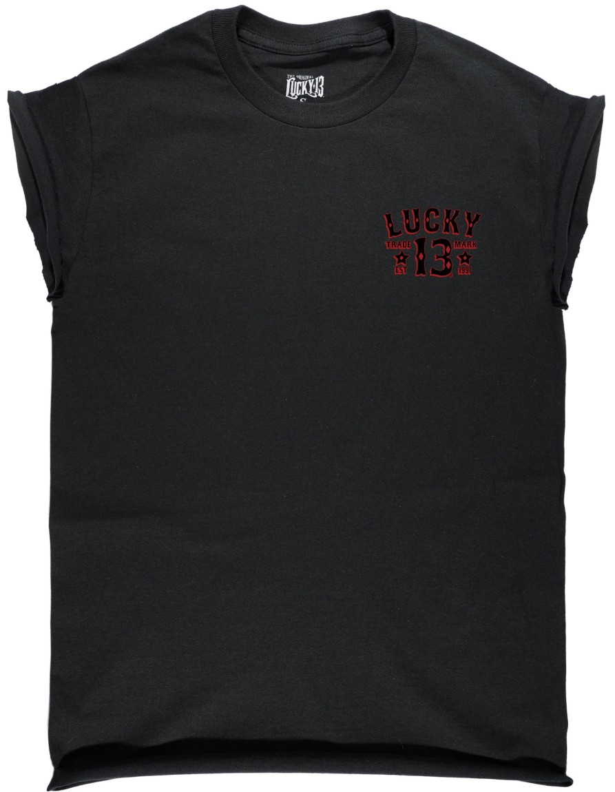 Womens Lucky 13 | The Lady Luck Custom Capped Sleeve Women'S Tee