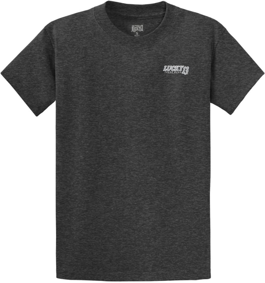 Mens Lucky 13 | Bad Mofo Classic Fit Tee - Dark Heather Grey