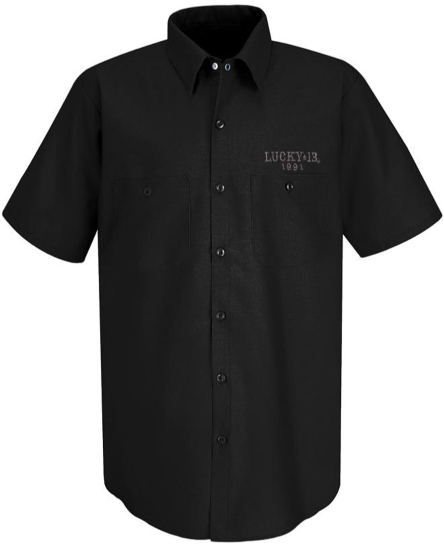 Mens Lucky 13 | The Last Ride Work Shirt