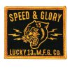 Accessories Lucky 13 | The Panther Head Patch - Black/Gold