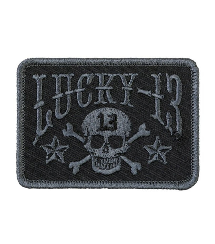 Accessories Lucky 13 | The Skull Stars Patch - Black/Black