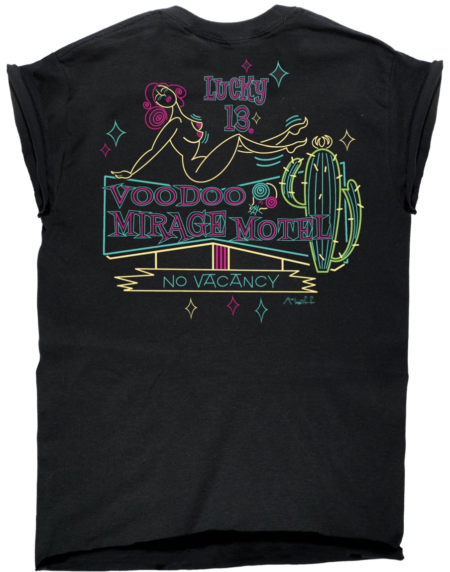 Womens Lucky 13 | The Voodoo Mirage Custom Capped Sleeve Women'S Tee