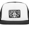 Accessories Lucky 13 | The Skull Stars Flat Bill Trucker Cap