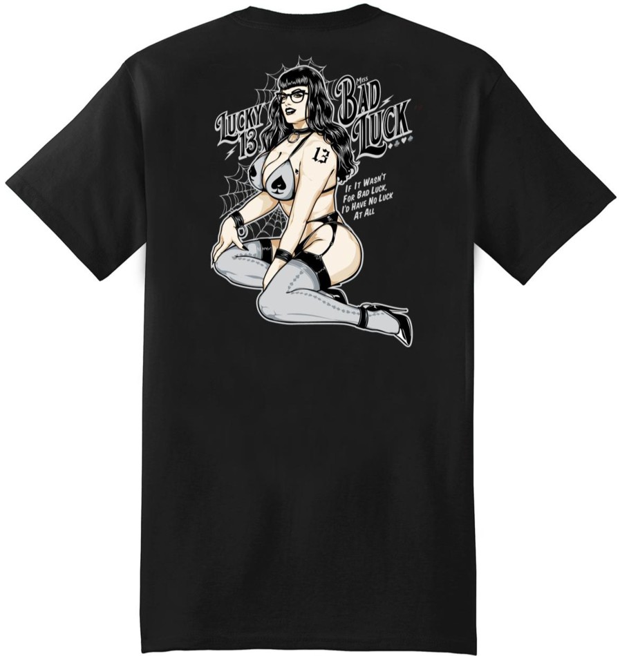 Mens Lucky 13 | Miss Bad Luck Classic Fit Tee