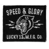 Accessories Lucky 13 | The Panther Head Patch - Black/Black/White