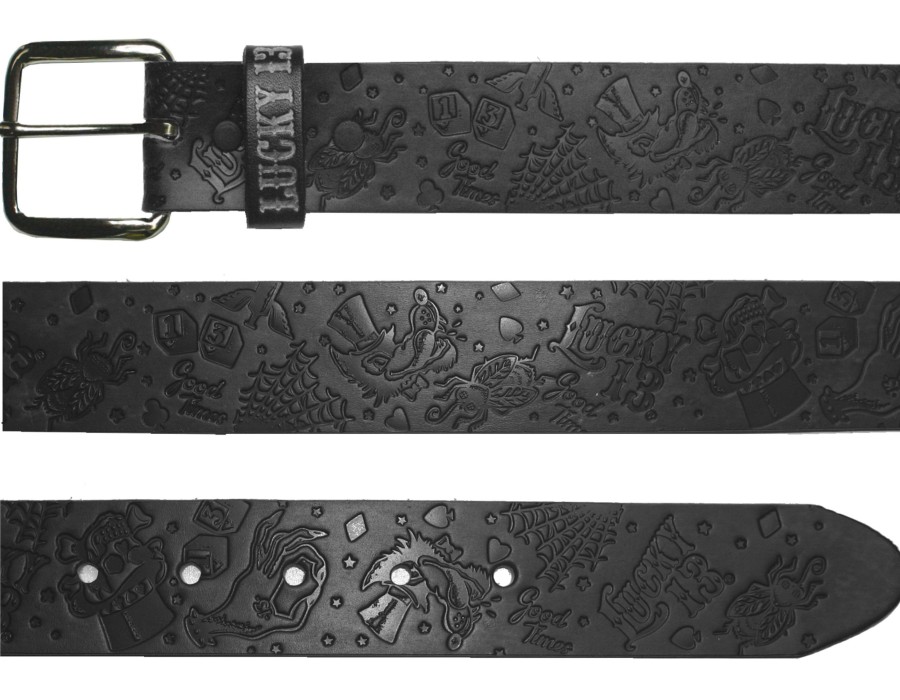 Accessories Lucky 13 | The High Roller Belt - Black