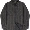 Mens Lucky 13 | The Brando Lined Flannel Shirt-Jacket - Grey/Navy/Brown