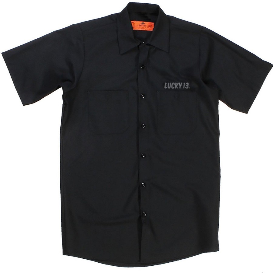 Mens Lucky 13 | Frankie'S Garage Work Shirt