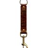 Accessories Lucky 13 | The Mfg Co. Embossed Leather Key Fob Clip - Antiqued Brown